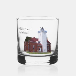 40-Mile-Point-Leuchtturmglas Whiskyglas