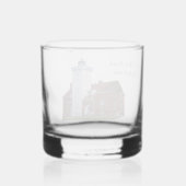 40-Mile-Point-Leuchtturmglas Whiskyglas (Rückseite)