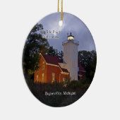 40-Mile-Point-Leuchtturmkreisverzierung Keramik Ornament (Rechts)