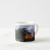 40 Mile Point Lighthouse 2 pict Espresso Tasse (Vorderseite Rechts)