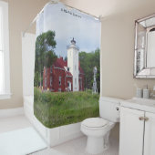 40 Mile Point Lighthouse Duschvorhang (Beispiel)