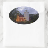 40 Mile Point Lighthouse Dusk Aufkleber (Tasche)