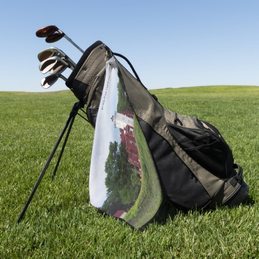 40 Mile Point Lighthouse Golf Handtuch (Gras)