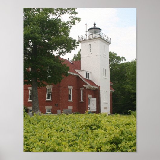 40 Mile Point Lighthouse Poster (Vorne)