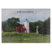 40 Mile Point Lighthouse-Schneidbrett Schneidebrett (Vorderseite)