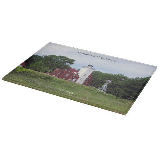 40 Mile Point Lighthouse-Schneidbrett Schneidebrett (Ecke)