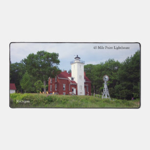40 Mile Point Lighthouse Schreibtischmatte