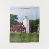 40 Mile Point Lighthouse Wandteppich (Vorderseite)