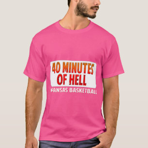 40 Minuten der Hölle Arkansas Basketball T-Shirt
