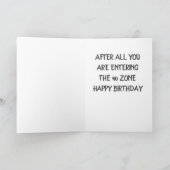 **40. MITTEL IN DER 40-ZONE**-BROTHER KARTE (Innenseite)