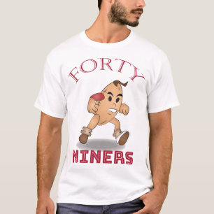40 Niners American Football Vintag Mascot Sign T-Shirt