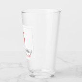 40. oder irgendeinen Geburtstag rosa Ballon Glas (Links)