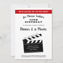 40. oder jede Geburtstagsüberraschung Film Spaß Einladung