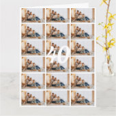 40. oder jedes Alter Foto Collage Big Birthday Car Karte (Gelbe Blume)