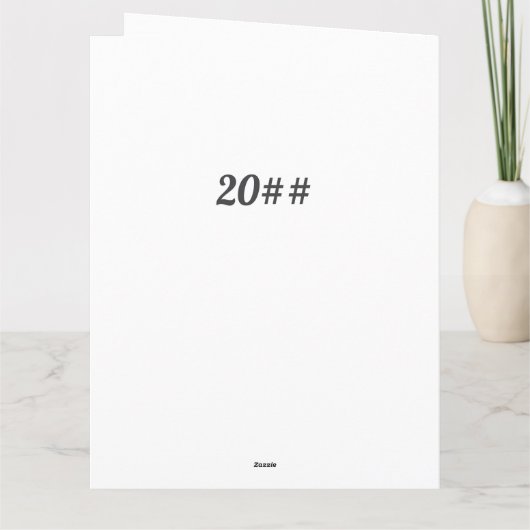 40. oder jedes Alter Foto Collage Big Birthday Car Karte (Rückseite)