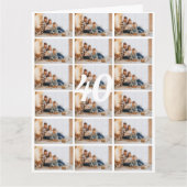 40. oder jedes Alter Foto Collage Big Birthday Car Karte (Vorderseite)