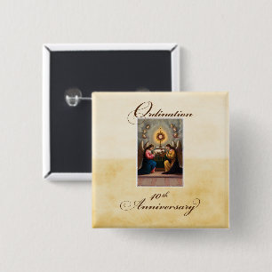 40. Ordination Anniversary Angels in Altar Button