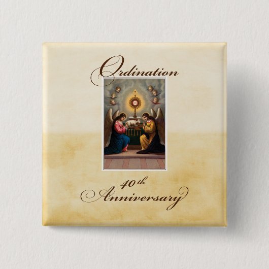40. Ordination Anniversary Angels in Altar Button (Vorderseite)