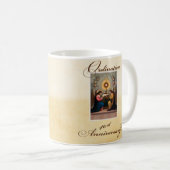 40. Ordination Anniversary Angels in Altar Kaffeetasse (VorderseiteRechts)