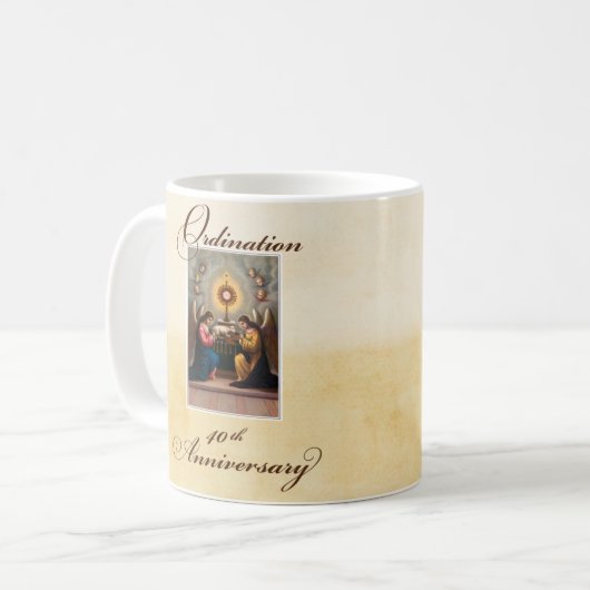 40. Ordination Anniversary Angels in Altar Kaffeetasse (Vorderseite Links)