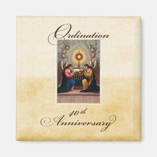 40. Ordination Anniversary Angels in Altar Magnet (Vorne)