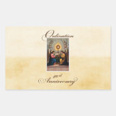 40. Ordination Anniversary Angels in Altar Rechteckiger Aufkleber (Vorderseite)