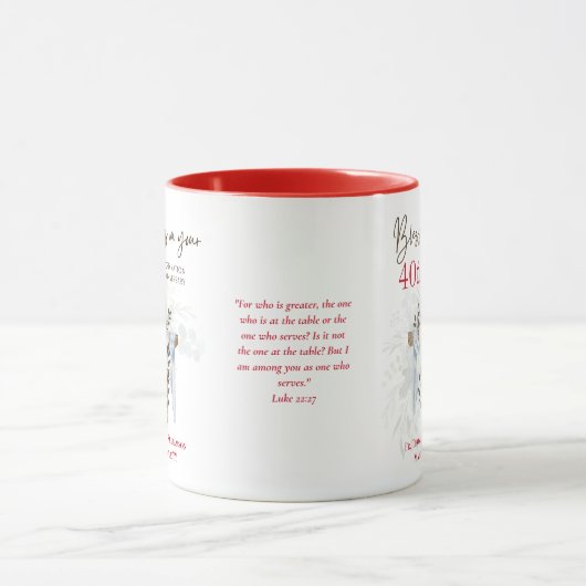 40. ORDINATION ANNIVERSARY Priester Pastor Ministe Tasse (Zentrum)