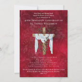 40. Ordination Jahrestag Einladung Ruby (Vorderseite)