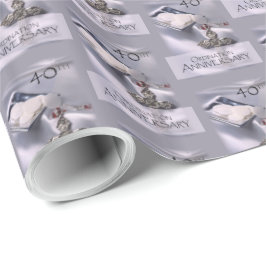 40. Ordination Jahrestag Herzlichen Glückwunsch, G Geschenkpapier