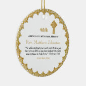 40. Ordination Jubiläum Personalisierte Schrift Keramik Ornament (Rechts)