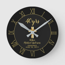 40. Ordination Jubiläum Priester Golden Jubiläum Runde Wanduhr