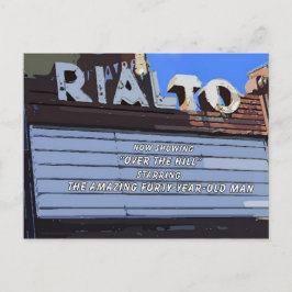 40. "Over the Hill" Geburtstagskarte Postkarte