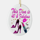 40. PARTY DIVA KERAMIK ORNAMENT (Rechts)