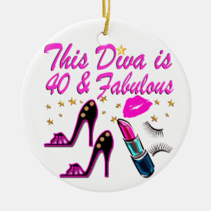 40. PARTY DIVA KERAMIK ORNAMENT