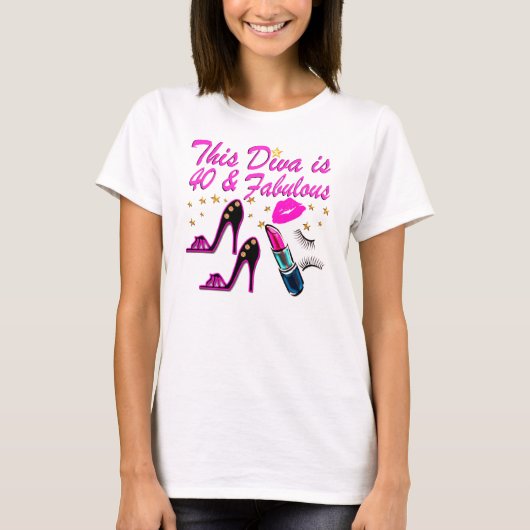 40. PARTY DIVA T-Shirt (Vorderseite)