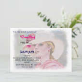 40 Party Einladung für Spaß und Spaß (Stehend Vorderseite)