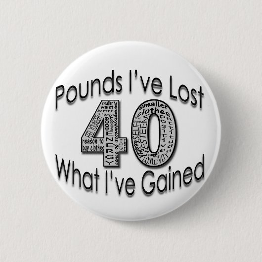40 Pfund verlorene Knopf- Button (Vorderseite)