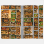 40 Photo Collage Template And Text Personalized Fleecedecke (Vorderseite (Horizontal))