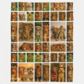 40 Photo Collage Template Personalized Custom Made Fleecedecke (Vorderseite)