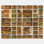 40 Photo Collage Template Personalized Custom Made Fleecedecke (Vorderseite (Horizontal))