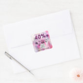 40% Preisnachlass für QRCODE-Logos Quadratischer Aufkleber (Umschlag)