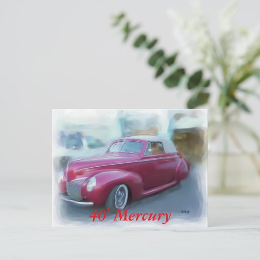 40' Quecksilber Postkarte (Stehend Vorderseite)