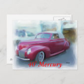 40' Quecksilber Postkarte (Vorne/Hinten)