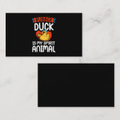 40.Rubber duck for a Duck Lovers Visitenkarte (Vorne/Hinten)