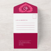 40. rubiner Hochzeitstag Foto All In One Einladung (Außenbereich)