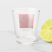40. Rubinhochzeitsrose Ehemann & Ehefrau Schnapsglas (Rückseite)