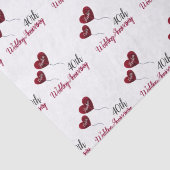 40. rubinisches Hochzeitspapier Seidenpapier (Detail)