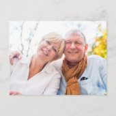 40. Ruby Anniversary Save the Date Calendar Foto Ankündigungspostkarte (Rückseite)