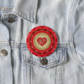 40. Ruby-Hochzeitstag Button (Beispiel)