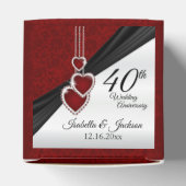 40. Ruby-Hochzeitstag Geschenkschachtel (Oben)